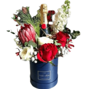 Mix de Flores + Vinho para Presentear