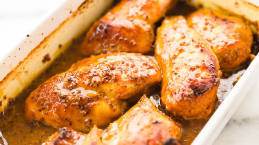 Frango Grelhado com Molho de Mostarda e Mel